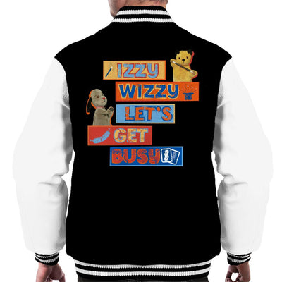Sooty Izzy Wizzy Let's Get Busy Men's Varsity Jacket-Sooty's Shop