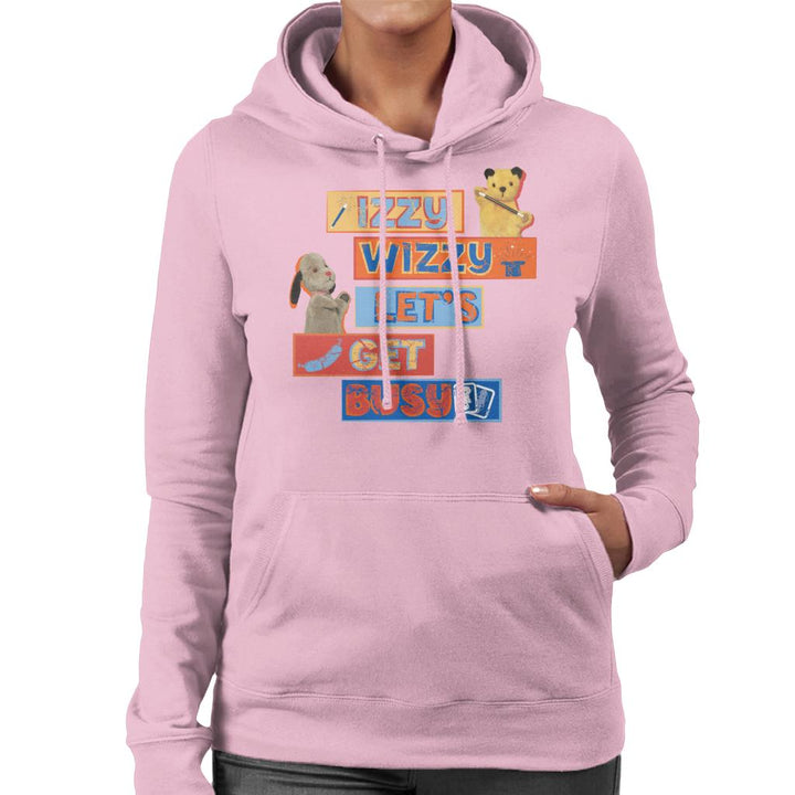 Sooty Izzy Wizzy Let's Get Busy Women's Hooded Sweatshirt-Sooty's Shop