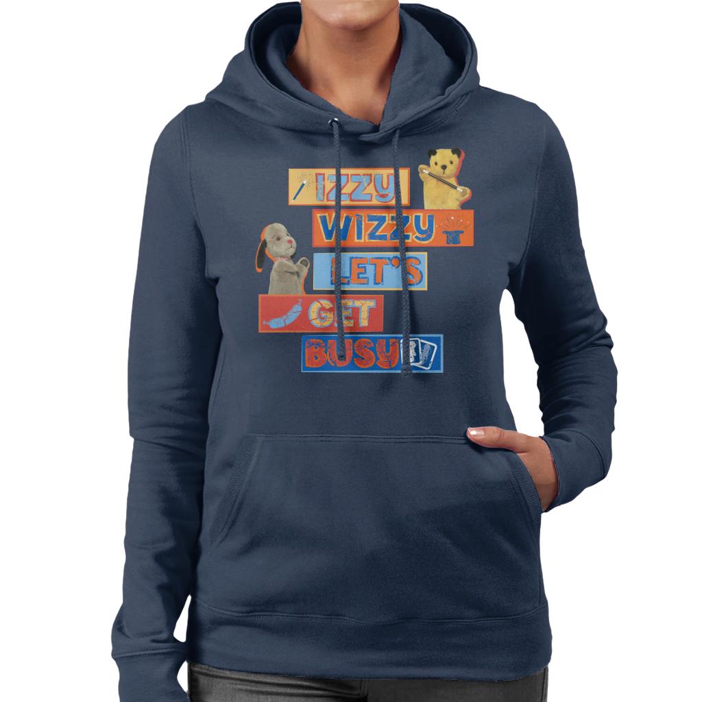 Sooty Izzy Wizzy Let's Get Busy Women's Hooded Sweatshirt-Sooty's Shop