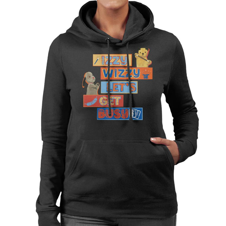 Sooty Izzy Wizzy Let's Get Busy Women's Hooded Sweatshirt-Sooty's Shop