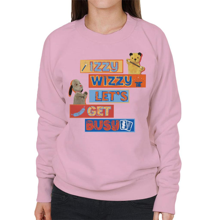 Sooty Izzy Wizzy Let's Get Busy Women's Sweatshirt-Sooty's Shop