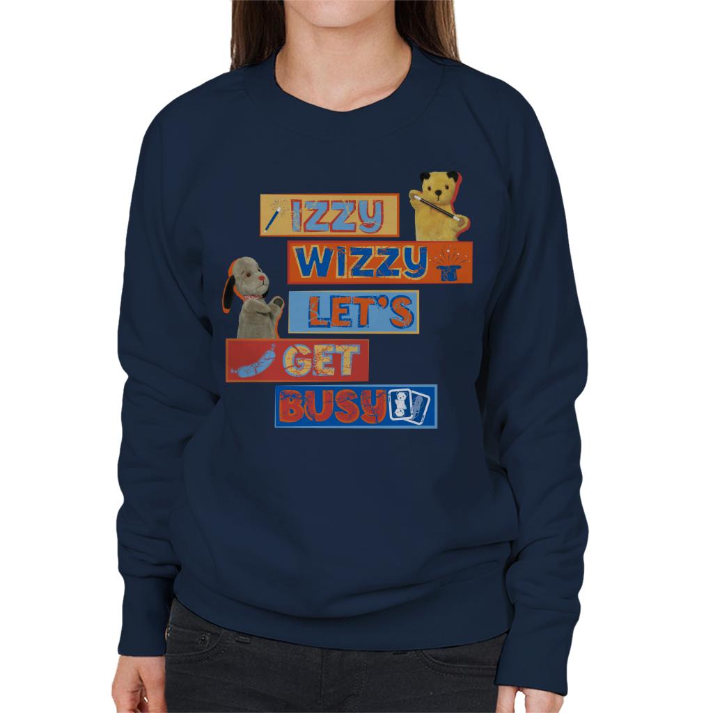 Sooty Izzy Wizzy Let's Get Busy Women's Sweatshirt-Sooty's Shop