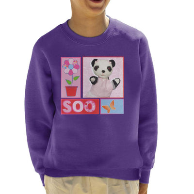 Sooty Soo Retro Floral Kid's Sweatshirt-Sooty's Shop
