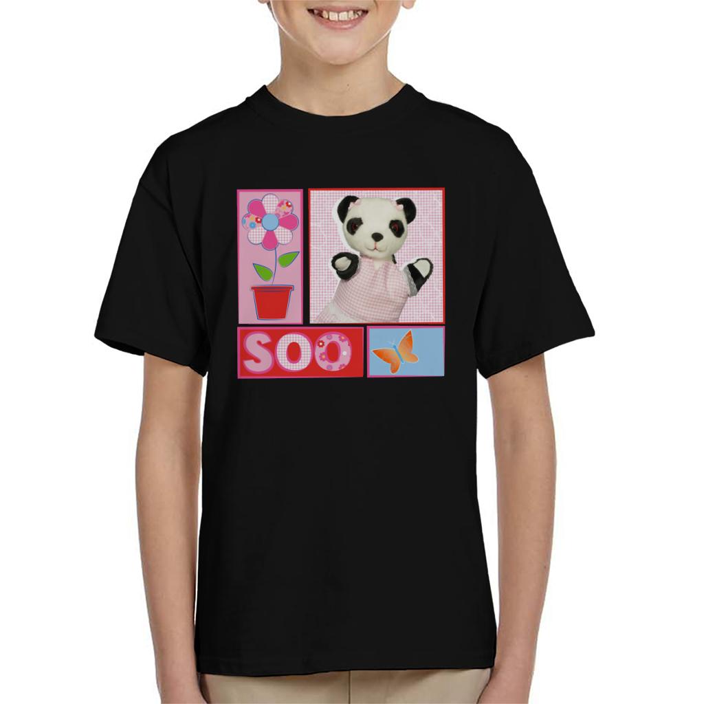 Sooty Soo Retro Floral Kid's T-Shirt-Sooty's Shop