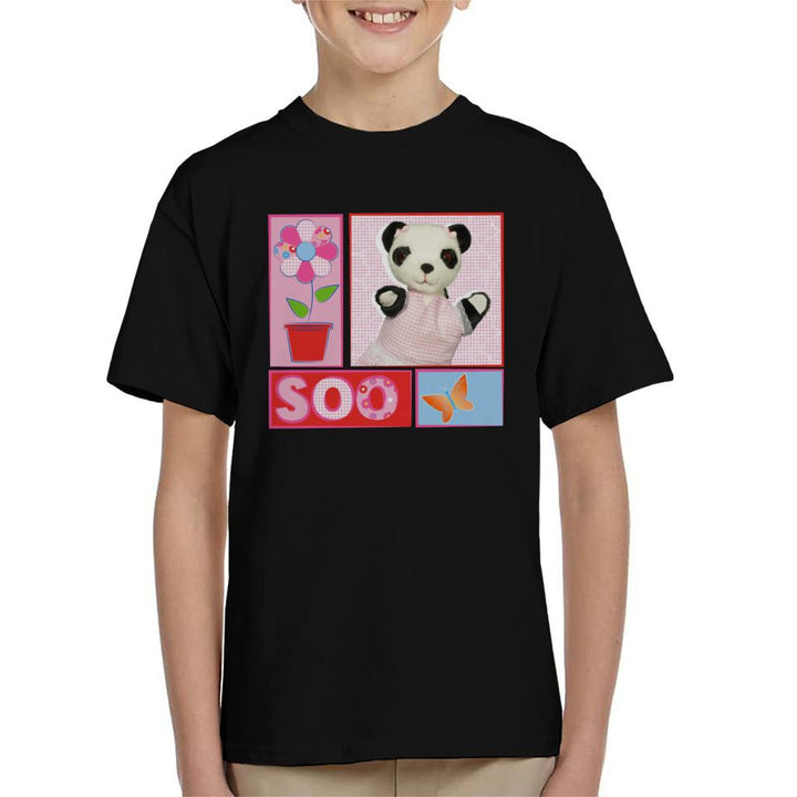 Sooty Soo Retro Floral Kid's T-Shirt-Sooty's Shop