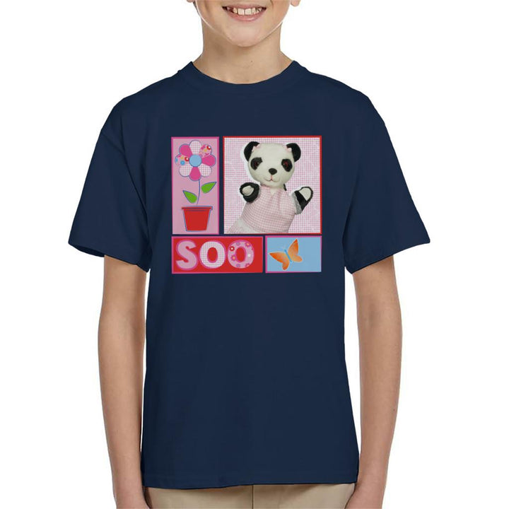 Sooty Soo Retro Floral Kid's T-Shirt-Sooty's Shop