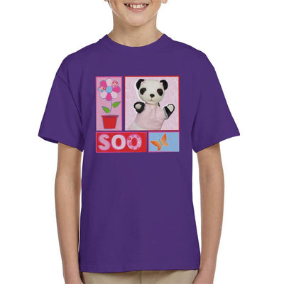 Sooty Soo Retro Floral Kid's T-Shirt-Sooty's Shop