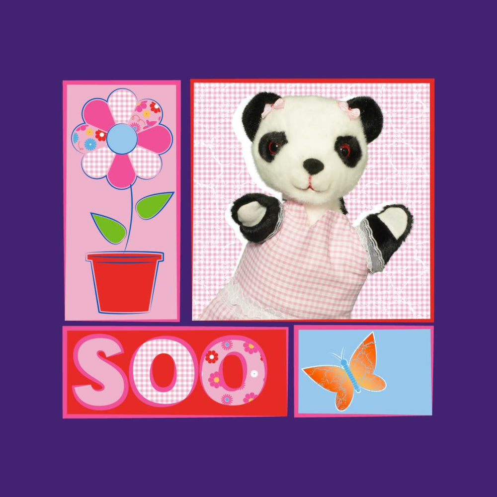 Sooty Soo Retro Floral Kid's T-Shirt-Sooty's Shop