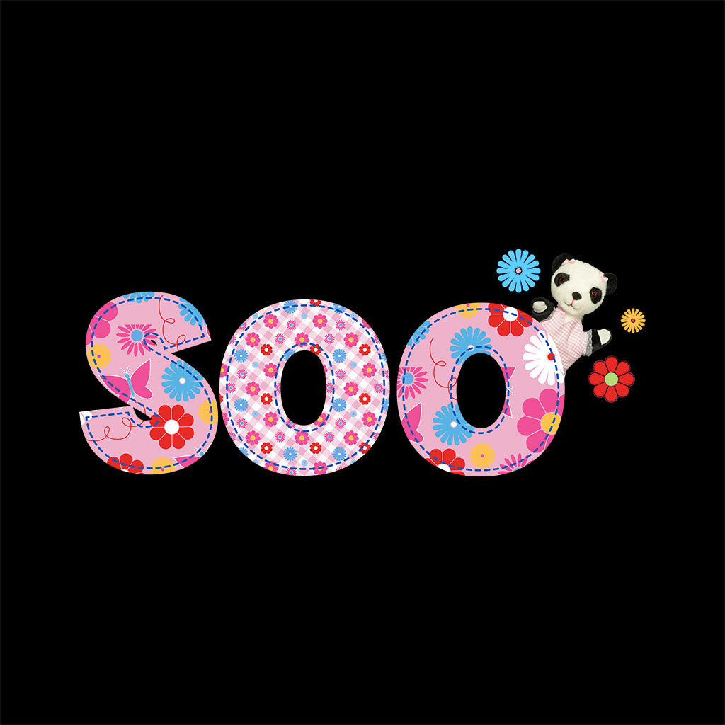 Soo Floral Pattern Text Men's T-Shirt