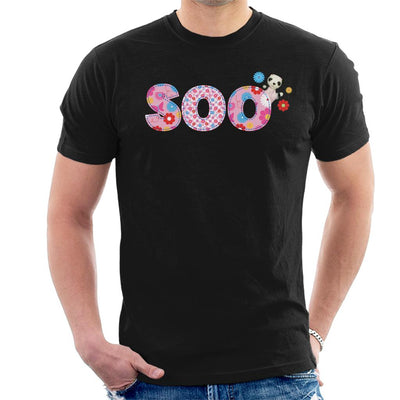 Sooty Soo Floral Pattern Text Men's T-Shirt-Sooty's Shop
