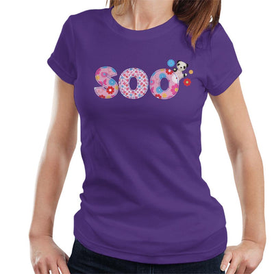 Sooty Soo Floral Pattern Text Women's T-Shirt-Sooty's Shop
