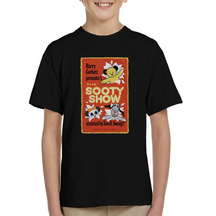 Sooty Show Retro Poster Kid's T-Shirt-Sooty's Shop