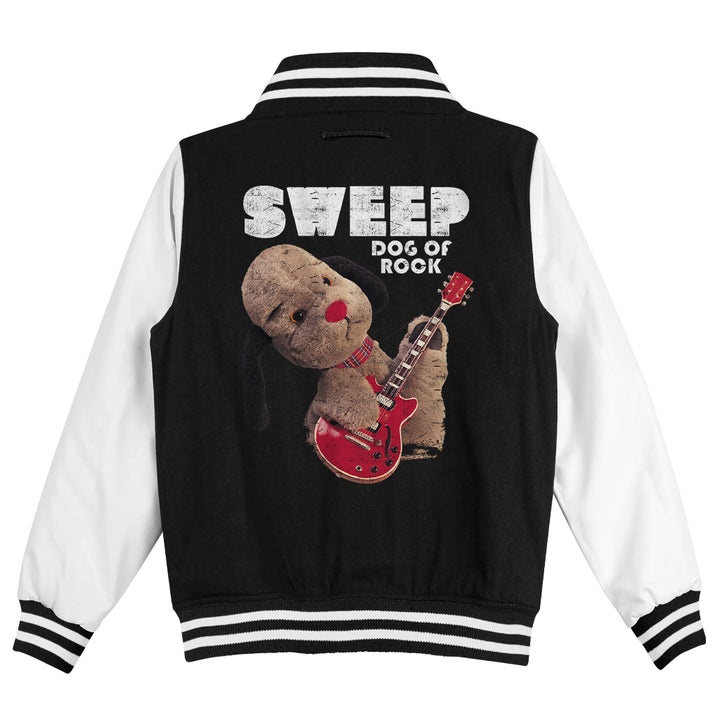 Dog Of Rock Sweep Kids Varsity Jacket