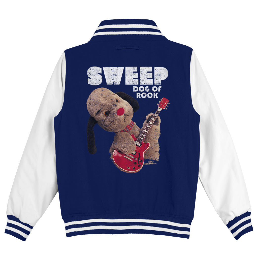Dog Of Rock Sweep Kids Varsity Jacket