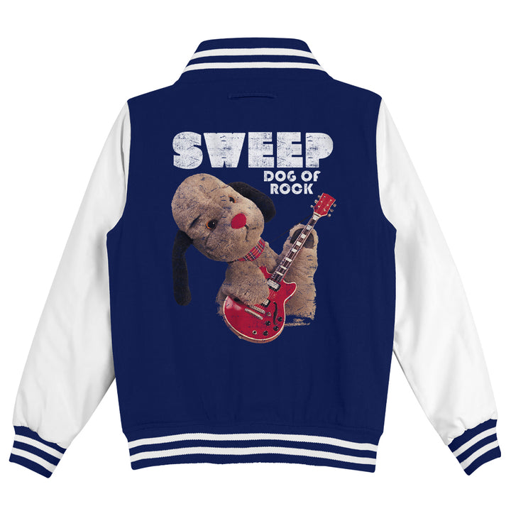 Dog Of Rock Sweep Kids Varsity Jacket