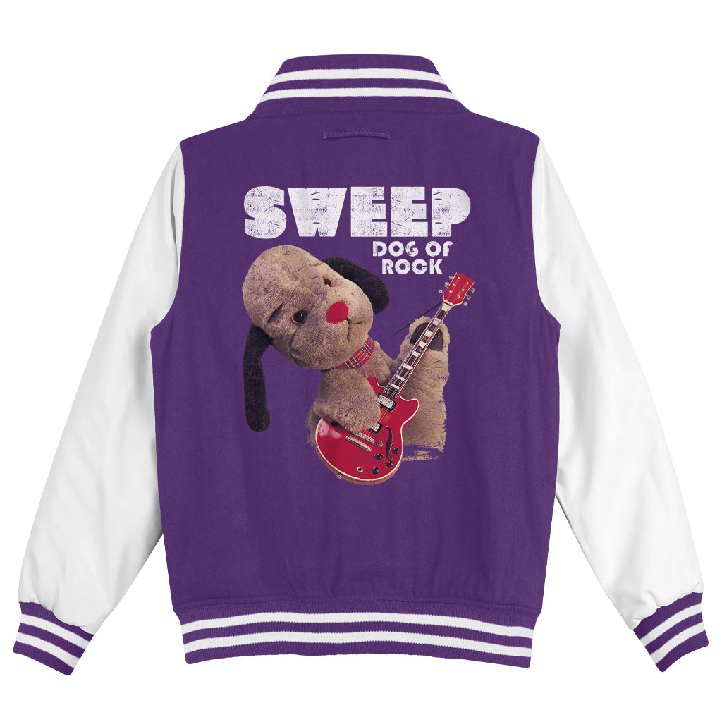 Dog Of Rock Sweep Kids Varsity Jacket