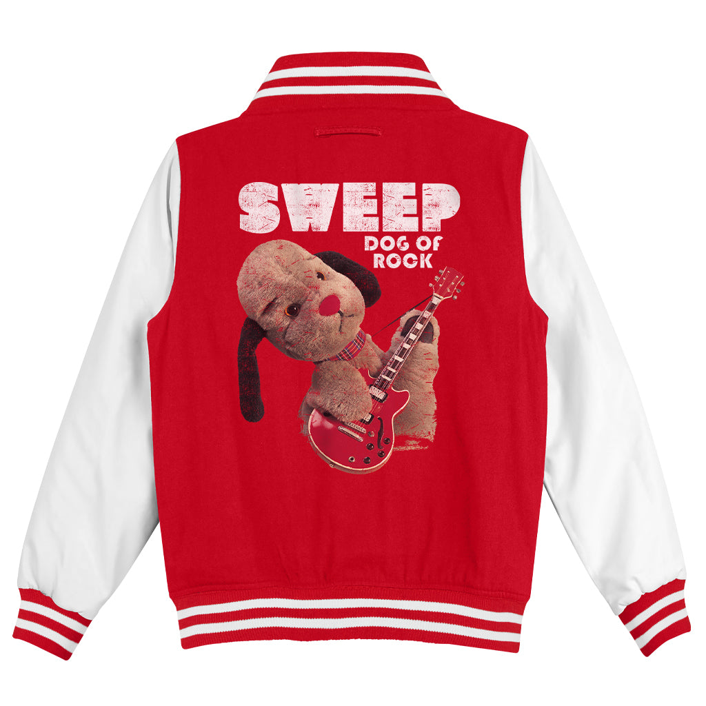 Dog Of Rock Sweep Kids Varsity Jacket