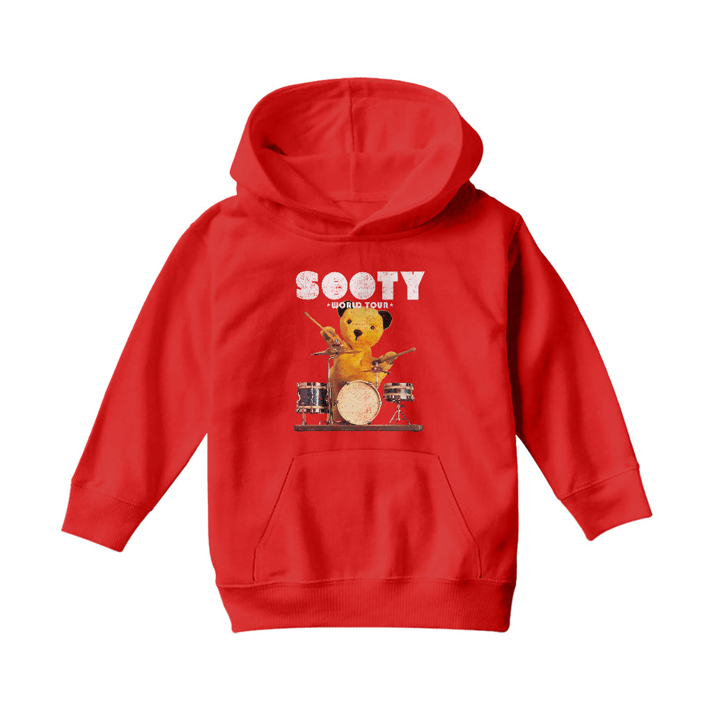 Sooty World Tour Drums Kids Hooded Sweatshirt