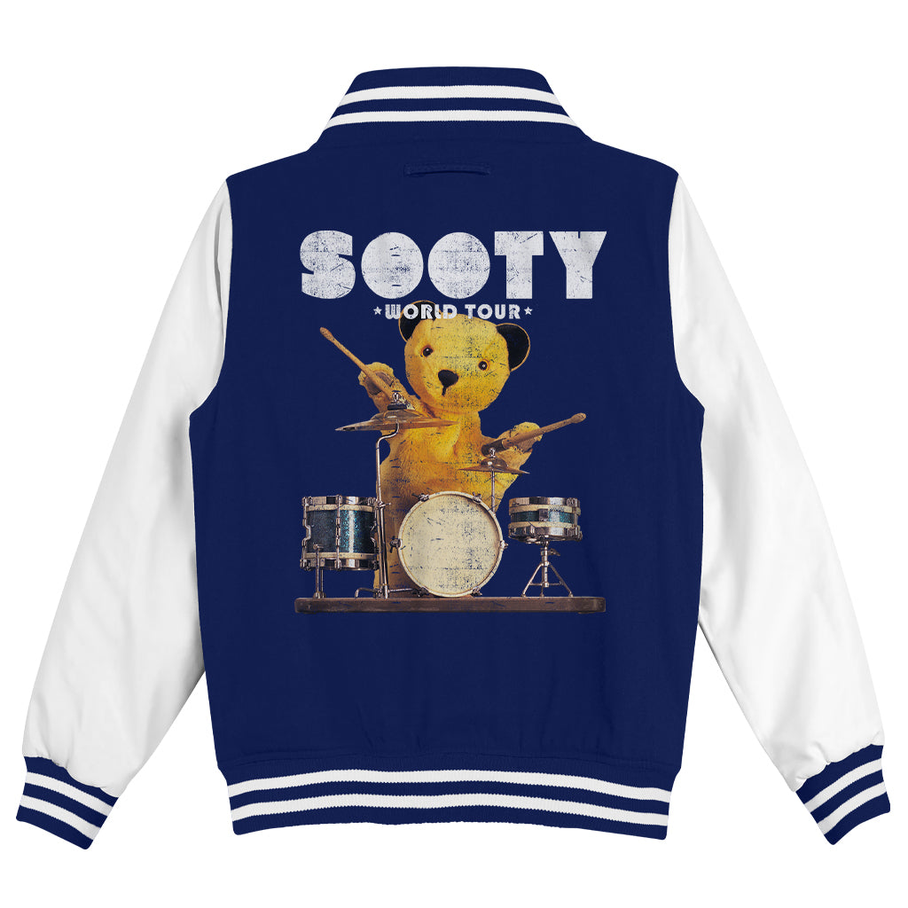 Sooty World Tour Drums Kids Varsity Jacket