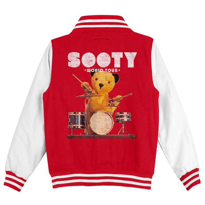 Sooty World Tour Drums Kids Varsity Jacket