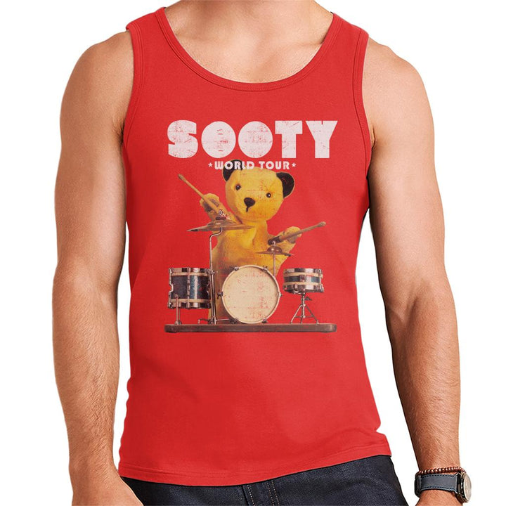 Sooty World Tour Drums Men's Vest-Sooty's Shop