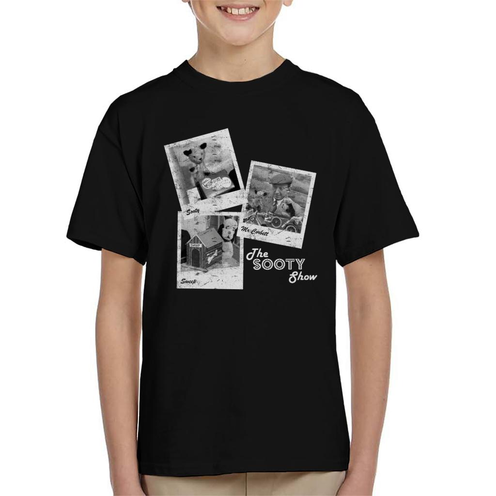 Sooty Retro 1950's Photo Montage Kid's T-Shirt-Sooty's Shop