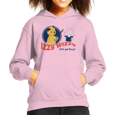 Sooty Retro Izzy Wizzy Let's Get Busy Kid's Hooded Sweatshirt-Sooty's Shop
