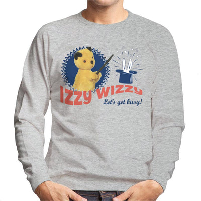 Sooty Retro Izzy Wizzy Let's Get Busy Men's Sweatshirt-Sooty's Shop