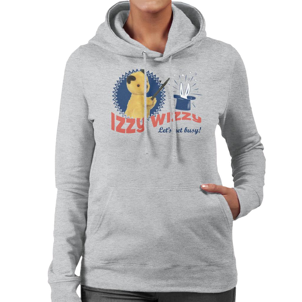 Sooty Retro Izzy Wizzy Let's Get Busy Women's Hooded Sweatshirt-Sooty's Shop