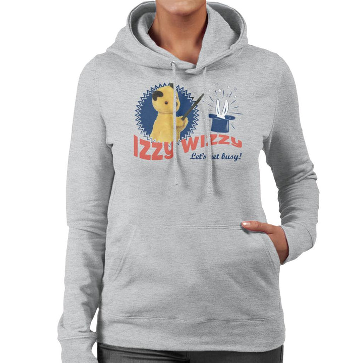 Sooty Retro Izzy Wizzy Let's Get Busy Women's Hooded Sweatshirt-Sooty's Shop
