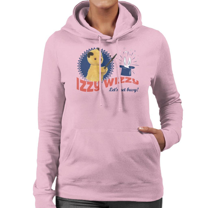 Sooty Retro Izzy Wizzy Let's Get Busy Women's Hooded Sweatshirt-Sooty's Shop