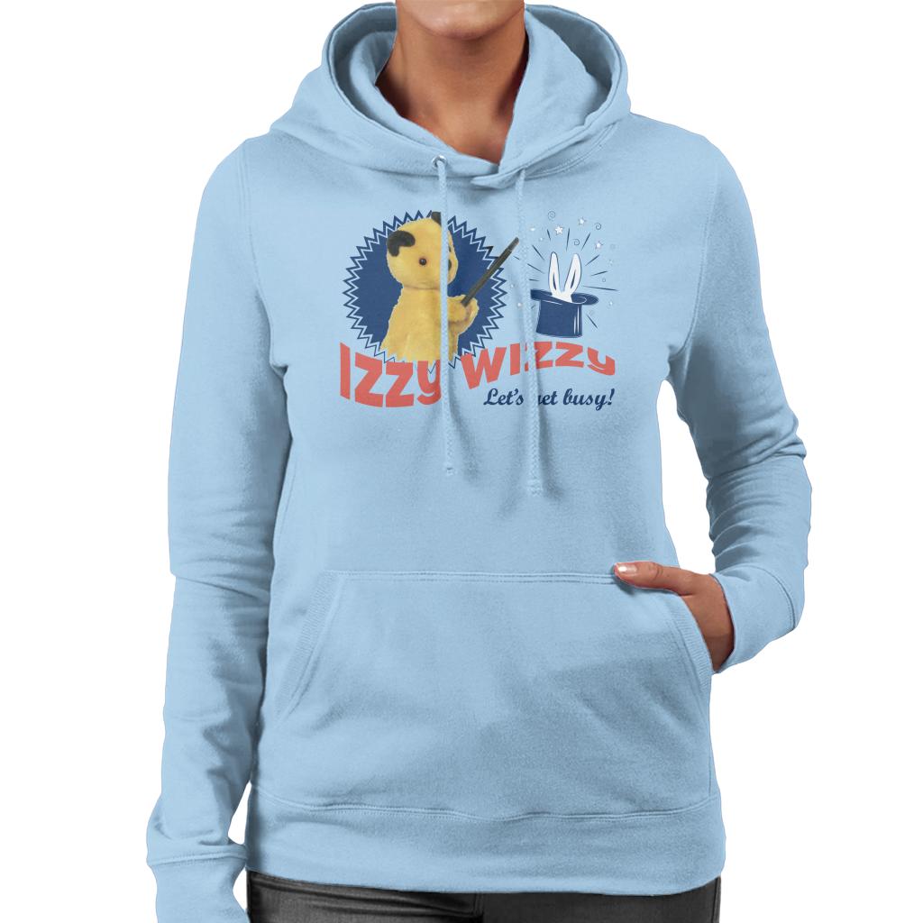 Sooty Retro Izzy Wizzy Let's Get Busy Women's Hooded Sweatshirt-Sooty's Shop