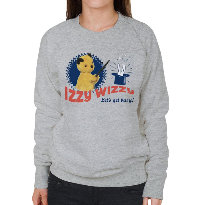 Sooty Retro Izzy Wizzy Let's Get Busy Women's Sweatshirt-Sooty's Shop