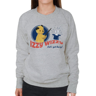 Sooty Retro Izzy Wizzy Let's Get Busy Women's Sweatshirt-Sooty's Shop