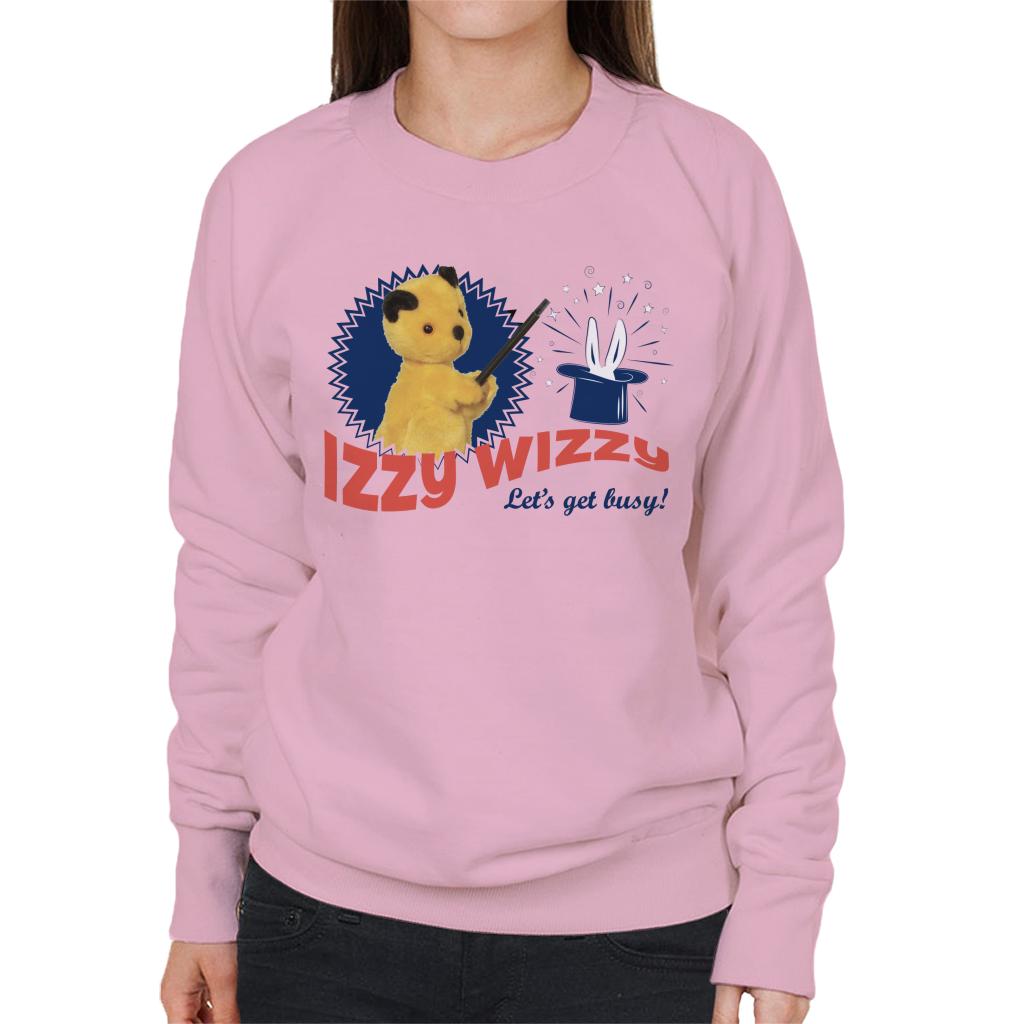 Sooty Retro Izzy Wizzy Let's Get Busy Women's Sweatshirt-Sooty's Shop