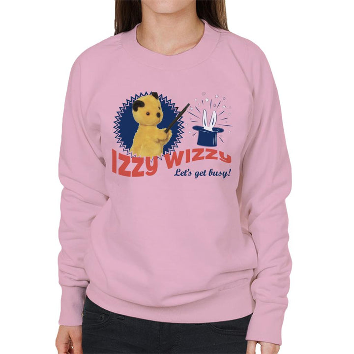 Sooty Retro Izzy Wizzy Let's Get Busy Women's Sweatshirt-Sooty's Shop