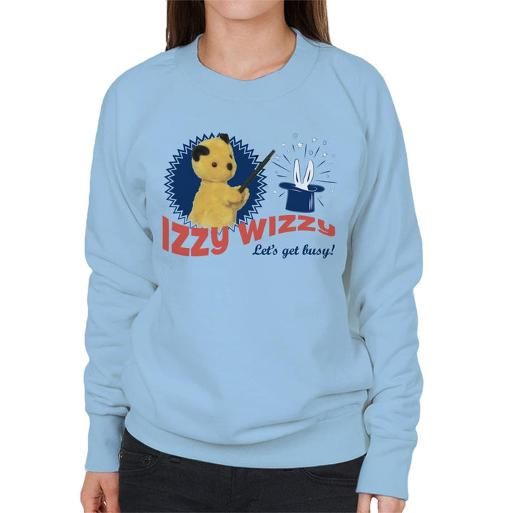 Sooty Retro Izzy Wizzy Let's Get Busy Women's Sweatshirt-Sooty's Shop