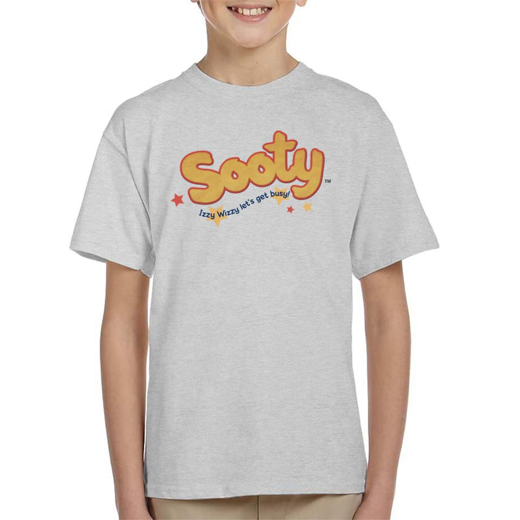 Sooty Text Logo Izzy Wizzy Kid's T-Shirt-Sooty's Shop