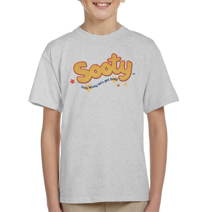 Sooty Text Logo Izzy Wizzy Kid's T-Shirt-Sooty's Shop