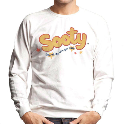Sooty Text Logo Izzy Wizzy Men's Sweatshirt-Sooty's Shop