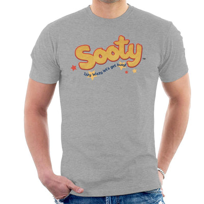 Sooty Text Logo Izzy Wizzy Men's T-Shirt-Sooty's Shop