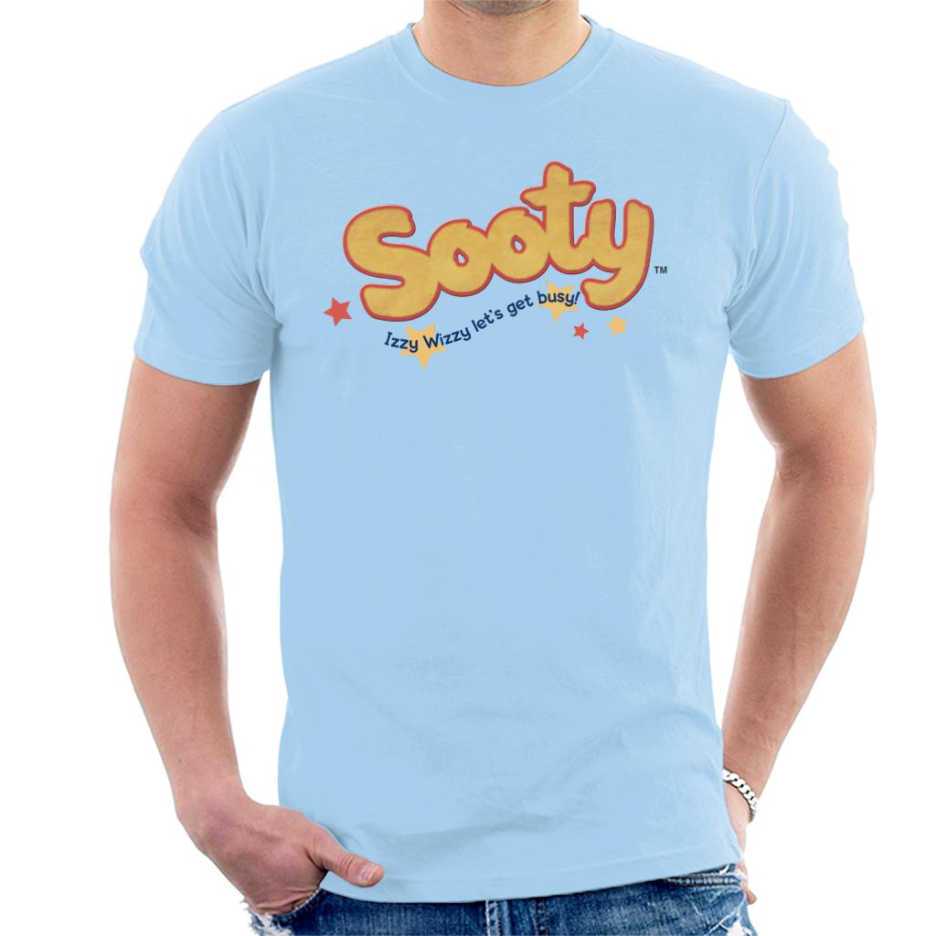 Sooty Text Logo Izzy Wizzy Men's T-Shirt-Sooty's Shop