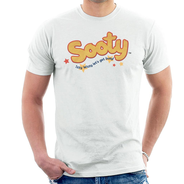 Sooty Text Logo Izzy Wizzy Men's T-Shirt-Sooty's Shop