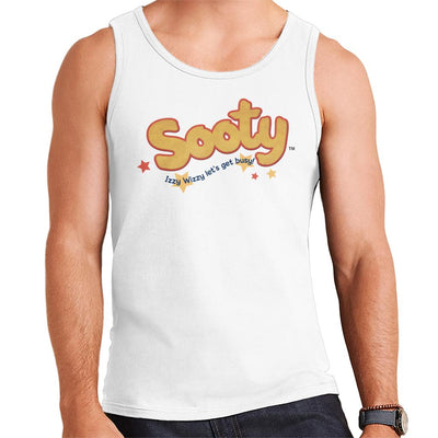 Sooty Text Logo Izzy Wizzy Men's Vest-Sooty's Shop
