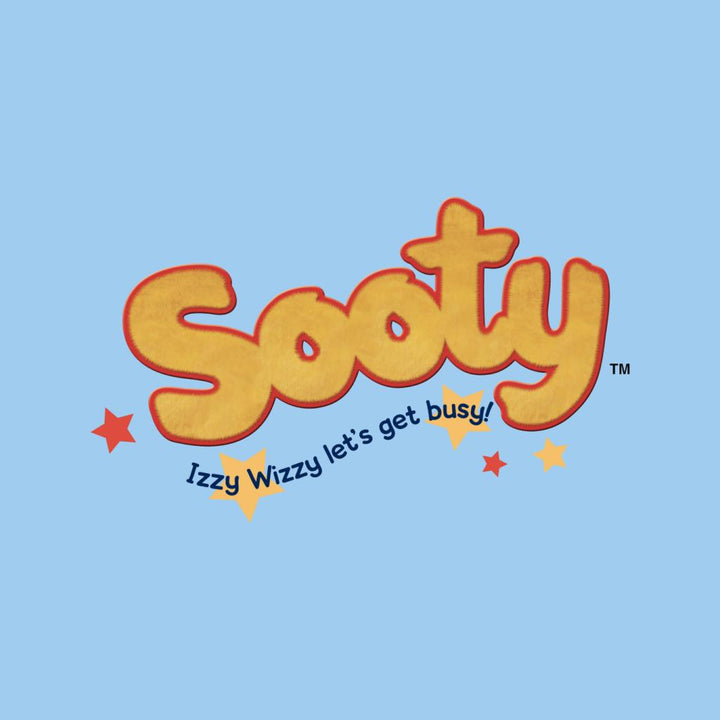 Sooty Text Logo Izzy Wizzy Men's Hooded Sweatshirt-Sooty's Shop