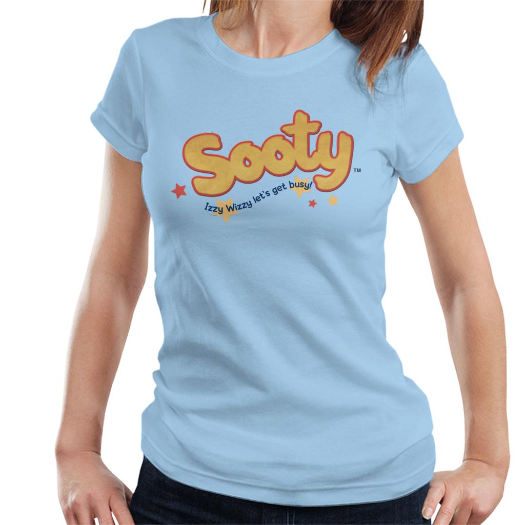 Sooty Text Logo Izzy Wizzy Women's T-Shirt-Sooty's Shop