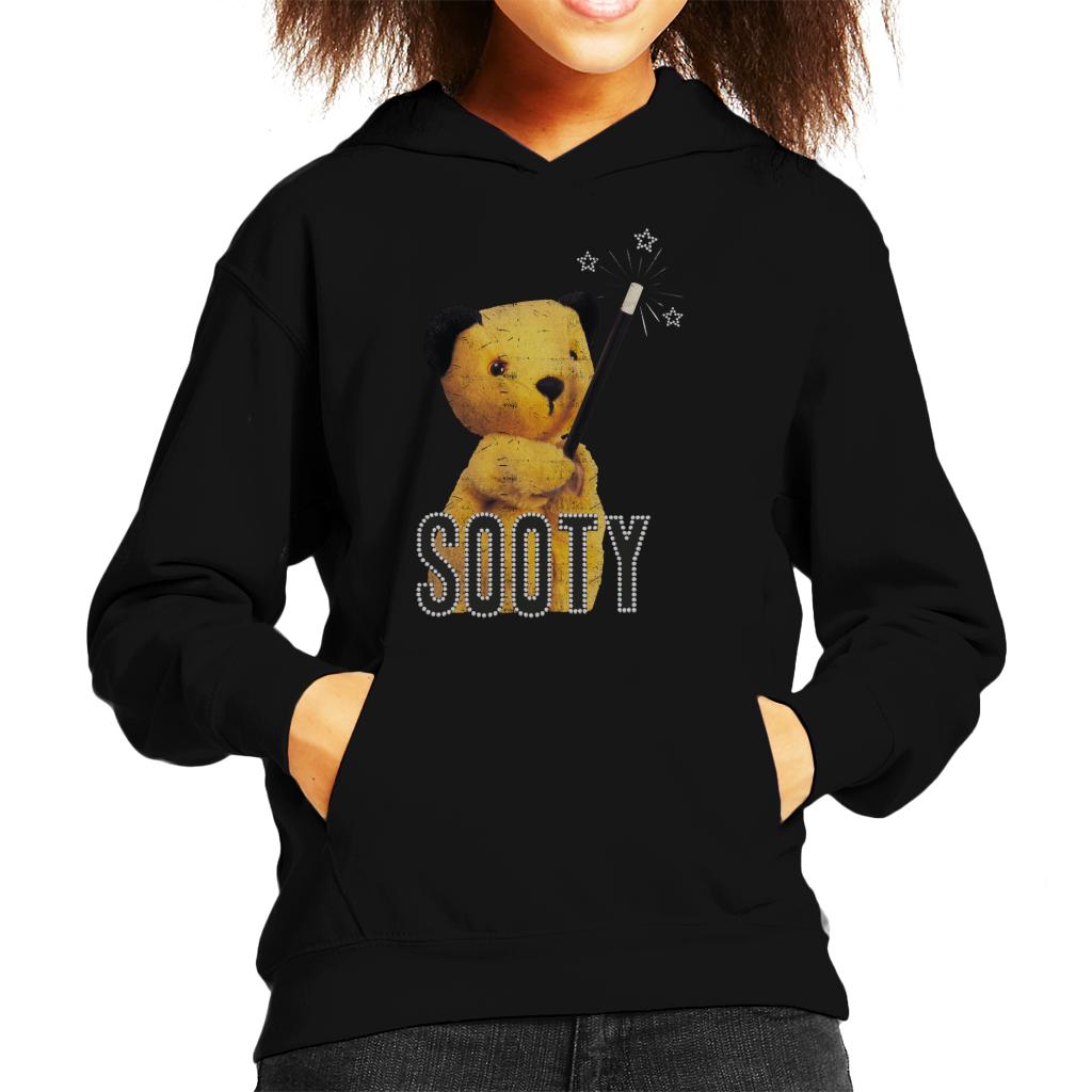 Sooty Retro Magic Wand Kid's Hooded Sweatshirt-Sooty's Shop