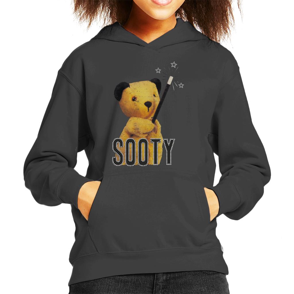 Sooty Retro Magic Wand Kid's Hooded Sweatshirt-Sooty's Shop