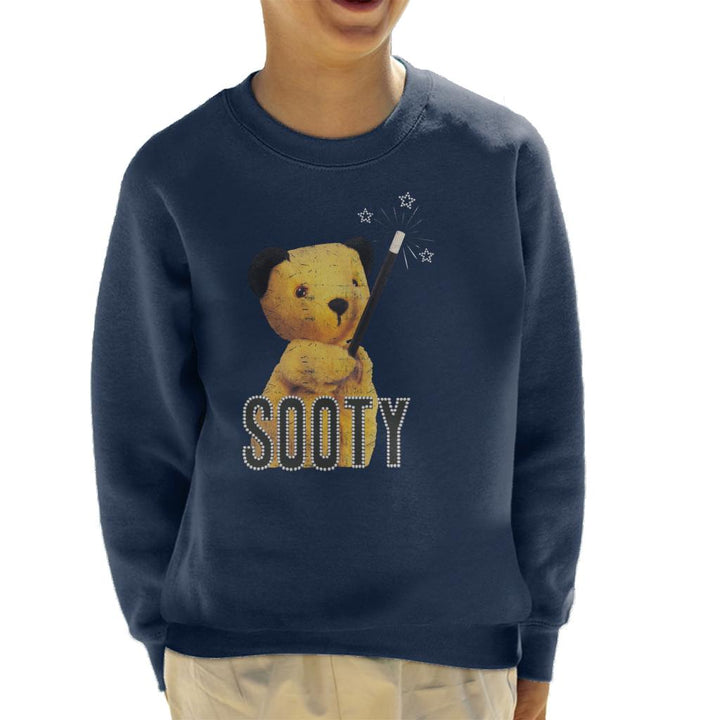 Sooty Retro Magic Wand Kid's Sweatshirt-Sooty's Shop