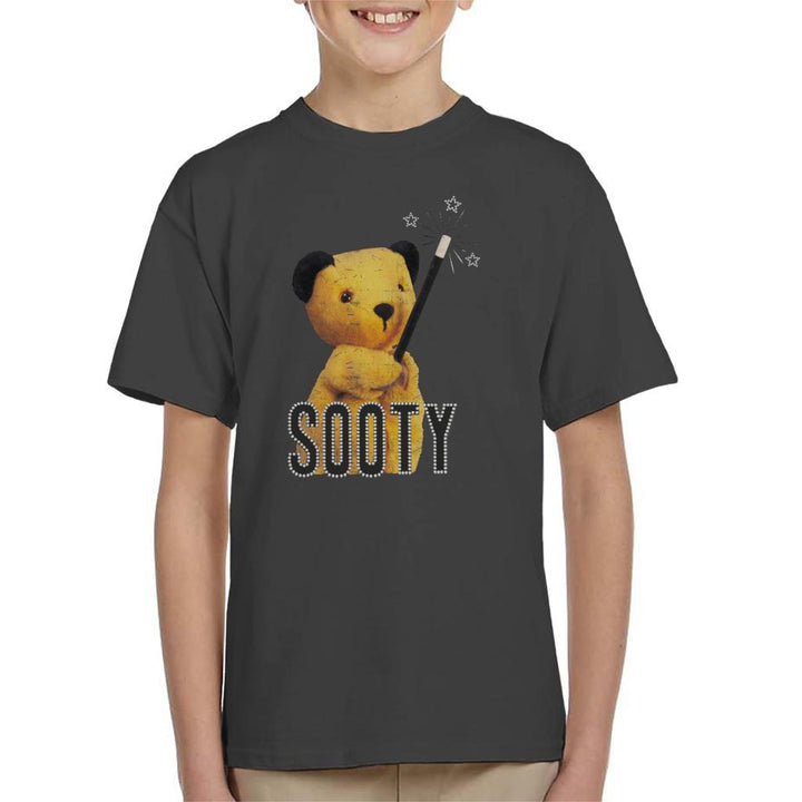 Sooty Retro Magic Wand Kid's T-Shirt-Sooty's Shop